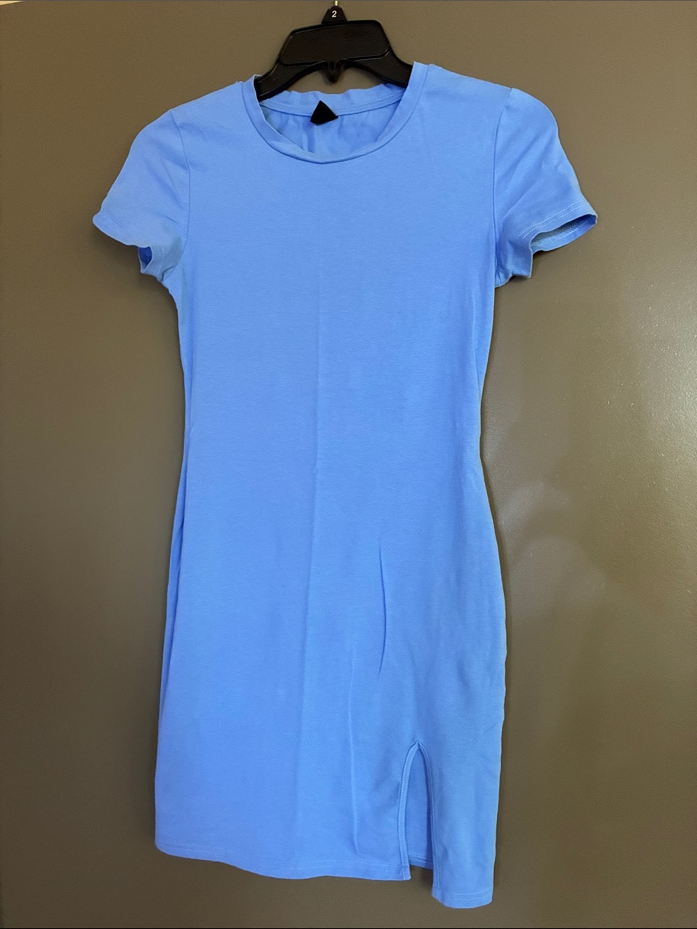 Light Blue Short Sleeve Dress